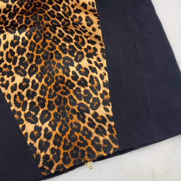 Agent Provocateur Bessie Leopard Brown Silk Dress UK12 Large New - Picture 12 of 16